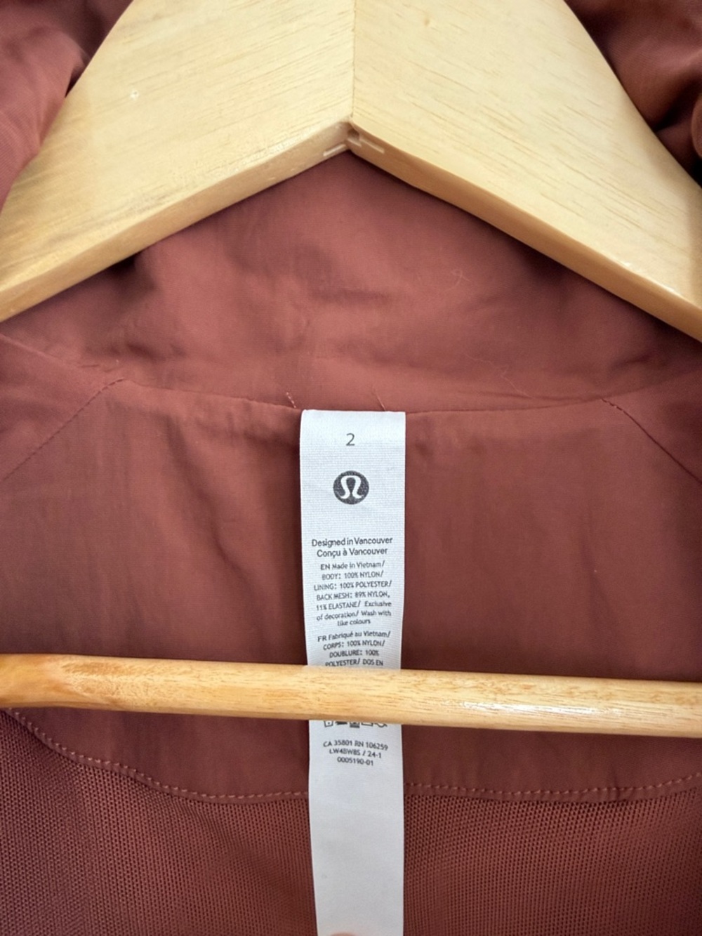 Lululemon Always Effortless Jacket in Ancient Copper Size 2 - Picture 4 of 6